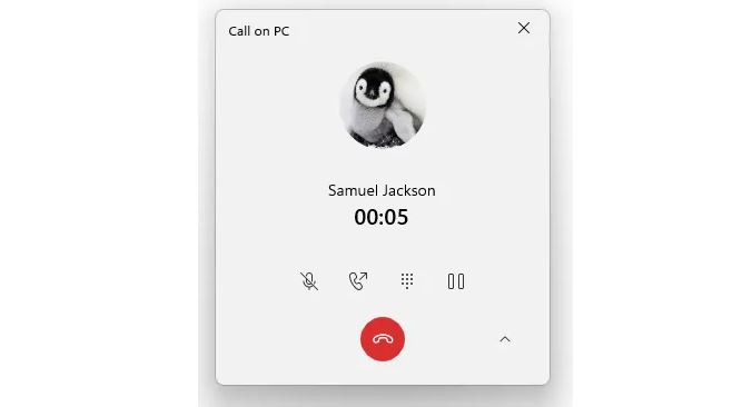 Giao diện gọi điện mới cho Điện thoại của bạn trên Windows 11