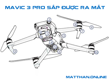 DJI Mavic 3 Pro rò rỉ với hai camera, chuyến bay kéo dài 46 phút và cảm biến Four Thirds